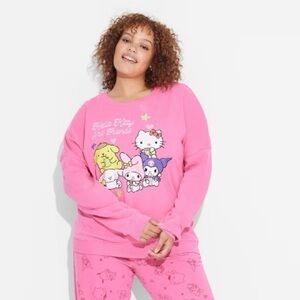 Hello Kitty Pink Sweat Suit Set 2X